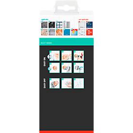 Duschablage tesa® ALUXX, 1-stöckig, viereckig, verchromt, ohne Bohren, inkl. Klebelösung