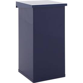 Dutch Design Mülleimer Carro-Lift, feuerfest, Hebedeckel, Dämpfersystem, B 300 x T 300 x H 600 mm, 55 l, blau