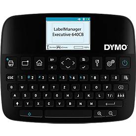 DYMO® Beschriftungsgerät LabelManager™ Executive 640 CB, für Schriftbänder mit B 6-24 mm, 12 mm/s, tragbar, wiederaufladbar, Bluetooth/USB-C, mit Koffer