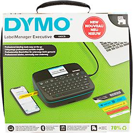 DYMO® Beschriftungsgerät LabelManager™ Executive 640 CB, für Schriftbänder mit B 6-24 mm, 12 mm/s, tragbar, wiederaufladbar, Bluetooth/USB-C, mit Koffer