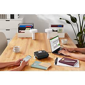 DYMO® Beschriftungsgerät LabelManager™ Executive 640 CB, für Schriftbänder mit B 6-24 mm, 12 mm/s, tragbar, wiederaufladbar, Bluetooth/USB-C, schwarz