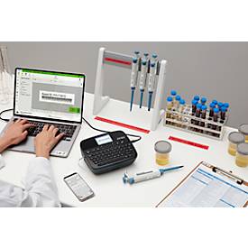 DYMO® Beschriftungsgerät LabelManager™ Executive 640 CB, für Schriftbänder mit B 6-24 mm, 12 mm/s, tragbar, wiederaufladbar, Bluetooth/USB-C, schwarz