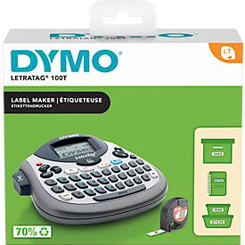 DYMO® Beschriftungsgerät Letra Tag® 100T QWERTZ, für Etikettenbreite 12 mm, 180 dpi, dt. Tastaturlayout, mit Papieretiketten