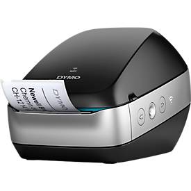 Dymo LabelWriter Wireless, integriertes WLAN, vorinstallierte Etikettenvorlagen, schwarz