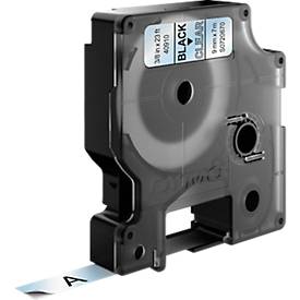 DYMO® Schriftbandkassette D1 40910, 9 mm, transparent/schwarz