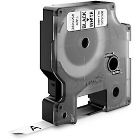 DYMO® Schriftbandkassette D1 40913, 9 mm breit, weiß/schwarz