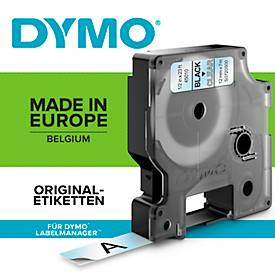 DYMO® Schriftbandkassette D1 45800, 19 mm, transparent/schwarz