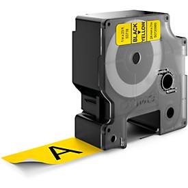 DYMO® Schriftbandkassette D1 53718, 24 mm, gelb/schwarz