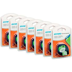 DYMO® Schriftbandkassetten 91220, Papier, 12 mm, 6 + 1 GRATIS