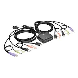 Eaton Tripp Lite series 2-Port USB/HD Cable KVM Switch with Audio/Video, Cables and USB Peripheral Sharing - KVM-/Audio-