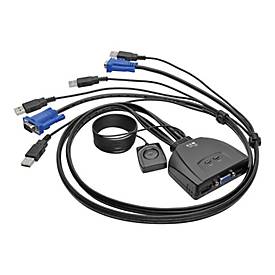 Eaton Tripp Lite series 2-Port USB/VGA Cable KVM Switch with Cables and USB Peripheral Sharing - KVM-/USB-Switch - 2 x K