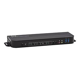 Eaton Tripp Lite series 4-Port DisplayPort KVM with Dual Console Ports (DP and HDMI), 4K 60Hz 4:4:4, DP1.4 with IR Remot