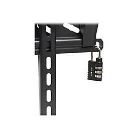 Eaton Tripp Lite Series Heavy-Duty Fixed Security Display TV Wall Mount for 32' to 55' TVs and Monitors, Flat or Curved Screens - Klammer - für Flachbildschirm - verriegelbar - Stahl - Schwarz - Bildschirmgröße: 94.1-178 cm (32'-55')