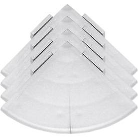 Ecken für Bodenrost Yoga Rost®, silber, 4 Stück