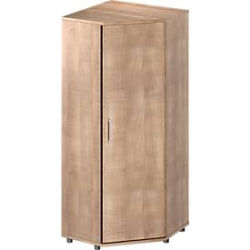 Eckschrank TETRIS WOOD, 5/6 OH, B 800 x H 1910/2270 mm, Höhe inkl. Gleiter