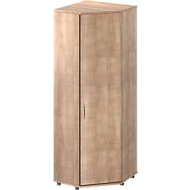 Eckschrank TETRIS WOOD, 5/6 OH, B 800 x H 1910/2270 mm, Höhe inkl. Gleiter