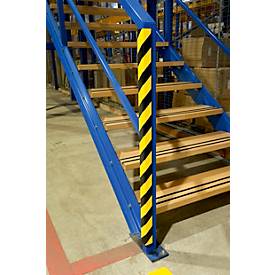 Eckschutzprofil Durable C35, L-Form, magnetisch, stoß- und rammfest, B 35 x H 35 mm, PU-Schaum, gelb-schwarz