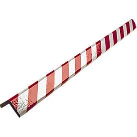 Eckschutzprofil Typ H+, 1-m-Stück, rot/weiß reflective