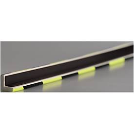 Eckschutzprofile Typ H, 1-m-Stück, gelb/schwarz, tagesfluoreszierend