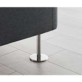 Ecksessel Wall In, schwarz