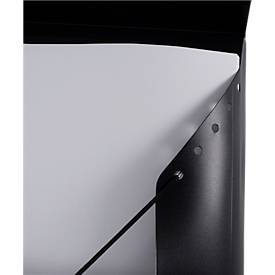 Eckspanner FolderSys JUMBO, A4, B 240 x H 320 mm, 3 Innenklappen & Gummizug-Verschluss, Polypropylen, Stärke 0,42 mm, schwarz, 10 Stück