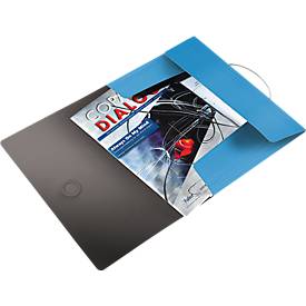 Eckspannermappe Leitz Solid, Format DIN A4, für bis zu 150 Blatt, hellblau