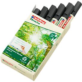 Edding 28 EcoLine Whiteboardmarker, Rundspitze, nachfüllbar, schwarz, 10 Stk.