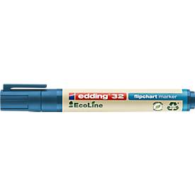 Edding 32 EcoLine Flipchartmarker, nachfüllbar, 10 Stk., blau