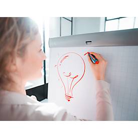 edding 383 Flipchart-Marker, Keilspitze, farbsortiert, 4er Set