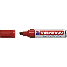 edding 500, m. Keilspitze 2-7 mm, rot, 1 Stück