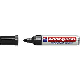 edding 550 Permanent Marker, Rundspitze 3-4 mm, schwarz, 1 Stück