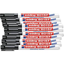 edding 8015F laboratory Marker, 0,75 mm, 10 Stück, schwarz