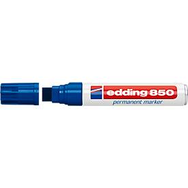 edding 850 Permanent Marker, Keilspitze 5-16 mm, blau, 5 Stück