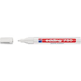 EDDING Lackmarker 750, 2-4 mm, weiß, 1 Stück