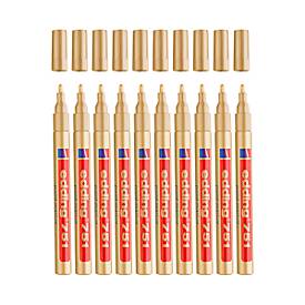 EDDING Lackmarker 751, 1-2 mm, gold, 10 Stück