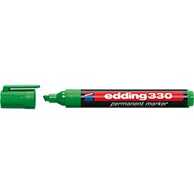 EDDING Permanent Marker 330, mit Keilspitze, 1-5 mm 1 Stück, grün