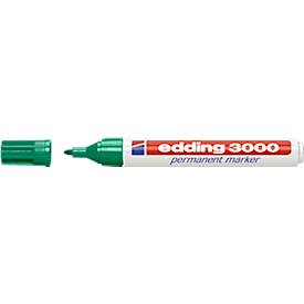 edding Permanentmarker 3000, 10 Stück, grün