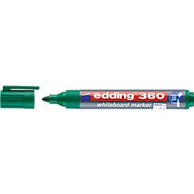 edding Whiteboard Marker 360, Rundspitze, 10 Stück, grün
