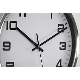 Edelstahl Quarz-Wanduhr, rund, ø 300 mm