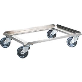 Edelstahl-Rollrahmen, 811 x 611 mm, Tragkraft 150 kg