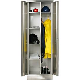 Edelstahl-Spinde, B 600 mm, Füße