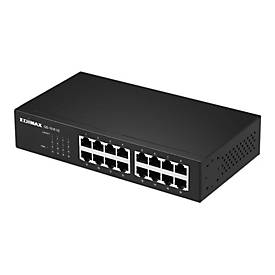 Edimax GS-1016 V2 - Switch - 16 x 10/100/1000 - Desktop, an Rack montierbar, wandmontierbar