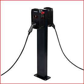 efuturo Standsäule für zwei Wallboxen, grau 