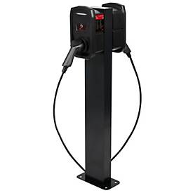 efuturo Standsäule für zwei Wallboxen, grau 