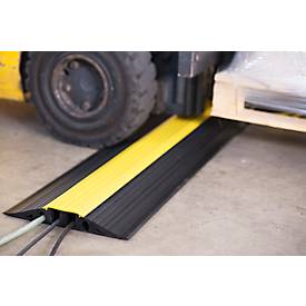 EHA Vario Kabelbrücken, herausnehmbarer Mittelsteg, für In- und Outdoor, L 1000 mm, schwarz/ gelb