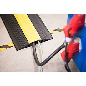 EHA Vario Kabelbrücken, herausnehmbarer Mittelsteg, für In- und Outdoor, L 1000 mm, schwarz/ gelb