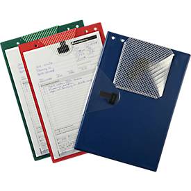 EICHNER Auftragstasche Jumbo, DIN A4, Dehnfalte, Klettverschluss, Schlüsselfach, 10 Stück, verschiedene Farben