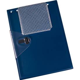 EICHNER Auftragstasche Jumbo, DIN A4, Dehnfalte, Klettverschluss, Schlüsselfach, blau, 10 Stück