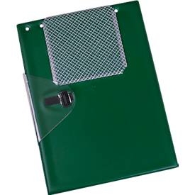 EICHNER Auftragstasche Jumbo, DIN A4, Dehnfalte, Klettverschluss, Schlüsselfach, grün, 10 Stück