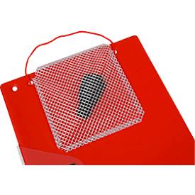 EICHNER Auftragstasche Jumbo, DIN A4, Dehnfalte, Klettverschluss, Schlüsselfach, rot, 10 Stück